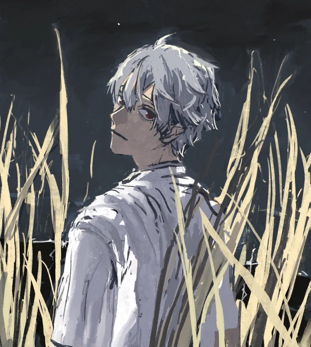 夜の川に立つ #KuzuArt 
