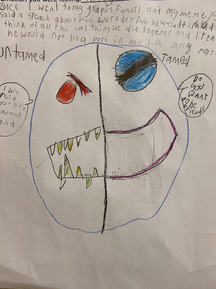 Today we talked about how our emotions can feel like monster trapped inside of us. We named our monsters, gave them bodies, and decided to be friends with them. <a href="/classdojo/">ClassDojo</a> thanks for helping us learn that mindfulness is the acceptance of what you feel, judgement free #SEL