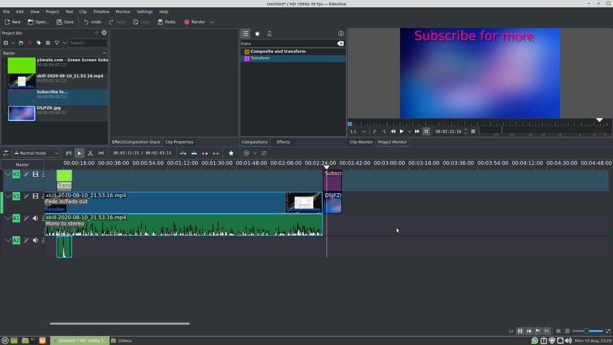 2j4ez's tweet image. Currently editing Linux wednesdays keyboard short cuts and xkill and I’m trying kdenlive to edit it hope it comes out ok #linux #linuxbot #linuxwednesdays #ubuntu #mint
