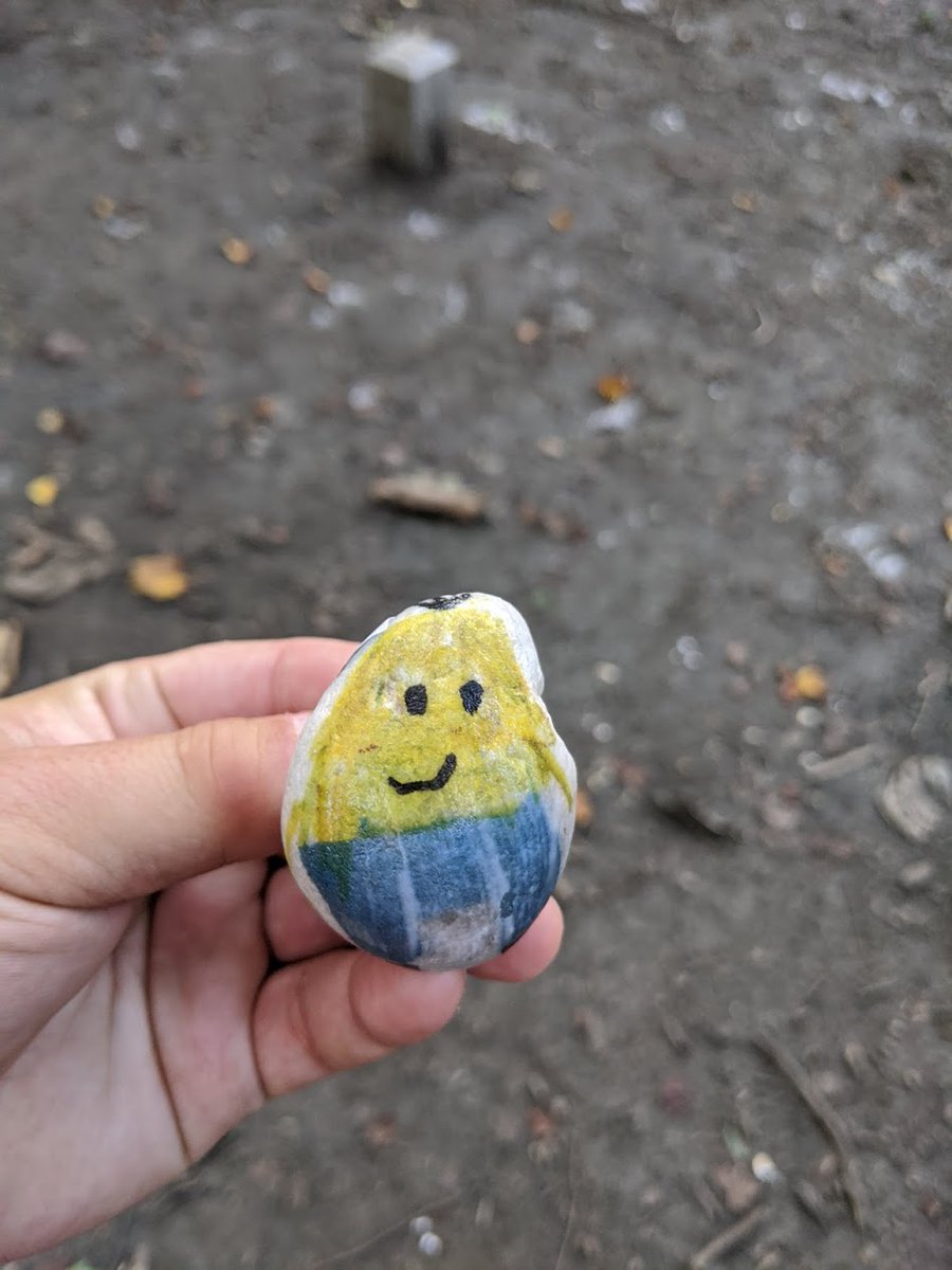 klbarrus's tweet photo. Found a painted/kindness rock in the Hollofield area of Patapsco Valley State Park, and moved it to the Avalon area "hidden" behind the Captain John Smith marker. #MBESeahawks @MBE_Seahawks https://t.co/7AkSn0Kzk6