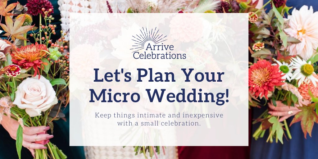 Arrive_Events's tweet image. There has never been a better time to celebrate your relationship on an intimate scale. With over 10+ years of experience, our team puts the same care and passion into micro weddings as traditional, large-scale ceremonies.

Contact us today for a free consultation!
