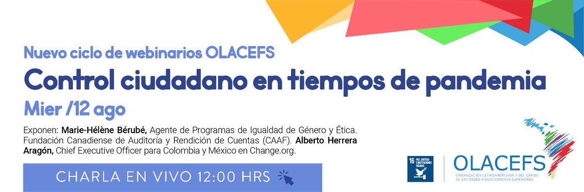 📌Este miércoles 12 de agosto a las 12:00, el Contralor General, Dr. <a href="/camilobenitez23/">Camilo Benítez Aldana</a>, dará inicio al webinario internacional denominado “Control ciudadano en tiempos de pandemia”.🔍🧐