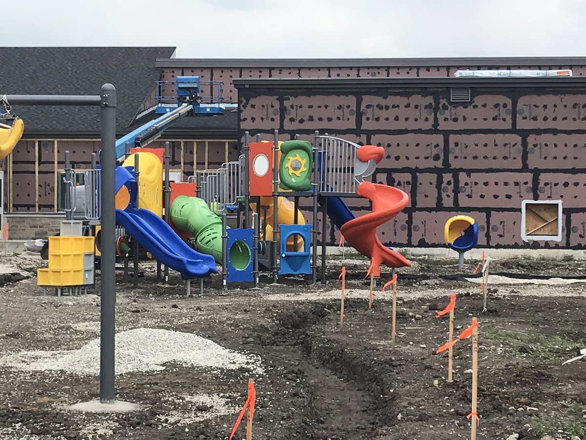 A sneak peek at the new ELC playground.