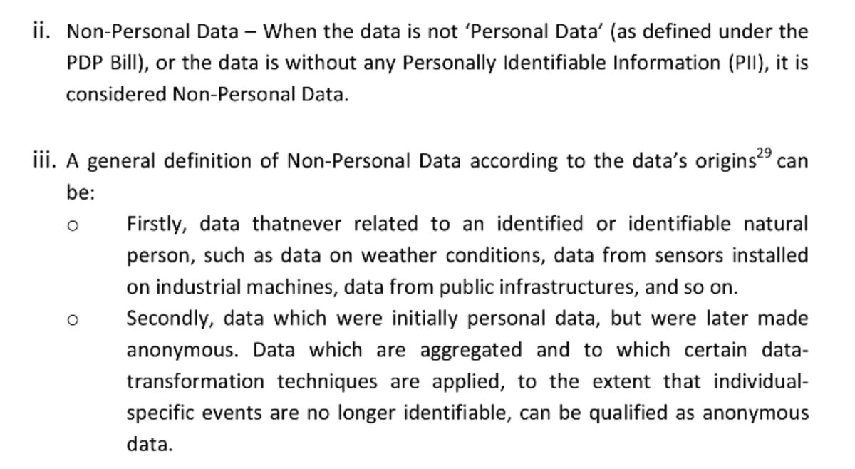 EinsteinsAttic's tweet photo. Interesting.
The definition of #PersonalData in #PDPBill2019 (right, below) will be familiar; the concept of '#NonPersonalData' much less so.
Can't help feeling the addition of "#irreversibly" to "#anonymised" would leave a bit less wriggle room...
https://t.co/lHNpCZMkYP https://t.co/qF6Ltsxtv4