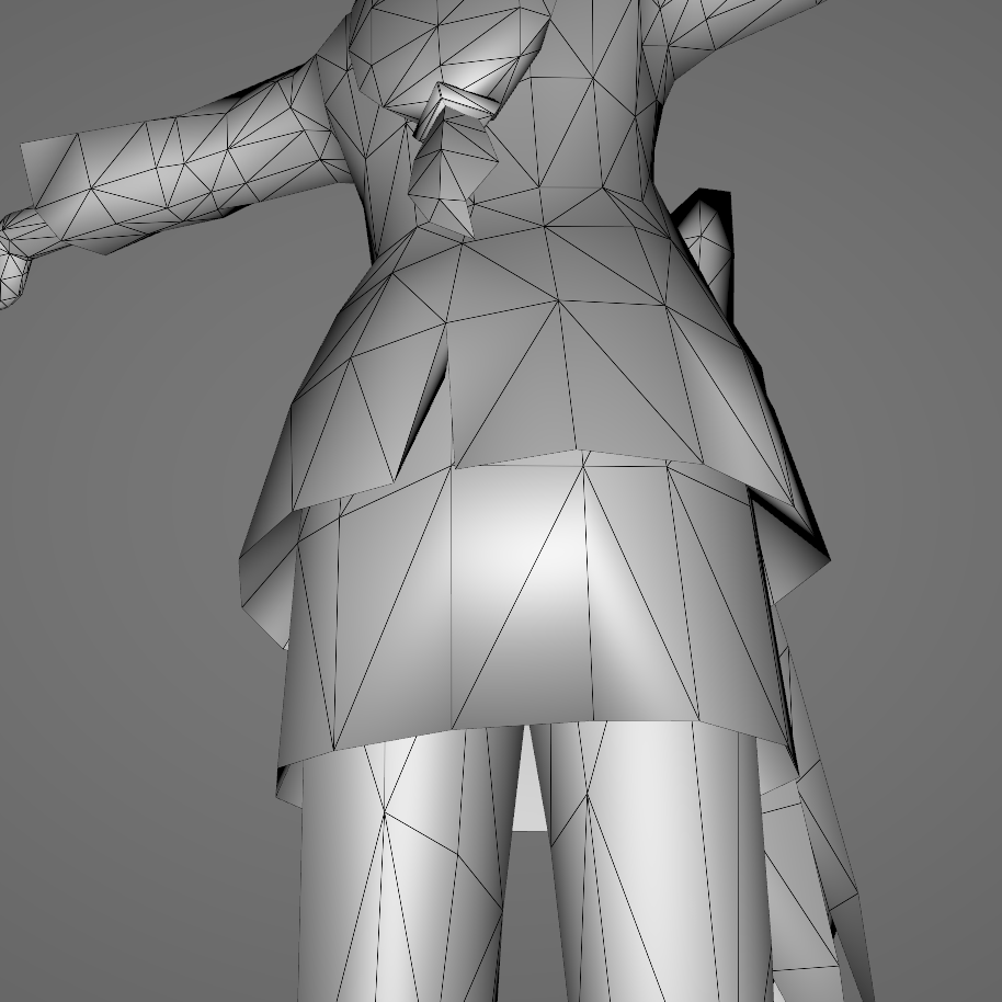 3DAssReview's tweet photo. Maya Fey (Professor Layton vs. Phoenix Wright, 2012) (Requested by @iCeCoCaCoLa64)
Another of the "nothing under the skirt" types. This model DOES have a nice layering of the coat and the skirt though, and, if you look closely, additional polygons in the back for shaping. 6/10. https://t.co/0PtGH6j95A