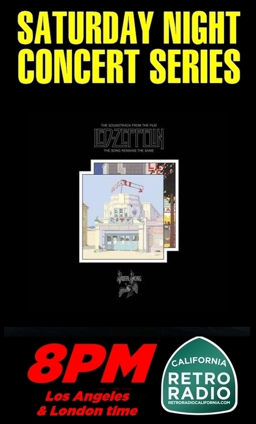 RetroRadioCal's tweet image. 8/15 The Song Remains the Same, recorded in 1973 in various locations. The film was released in 1976. A legendary performance by all. #RRC #SNCS