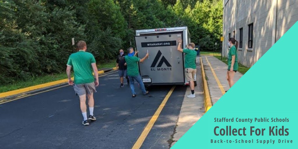 SCPSchools's tweet photo. SCPS thanks @MtAraratorg for delivering a large donation of headphones, dry erase markers, folders, glue stickers, crayons, pencils, scissors, highlighters, and backpacks to the Collect For Kids: Back-to-School Supply drive today. #SCPSCollectForKids https://t.co/NsJj9y86xx