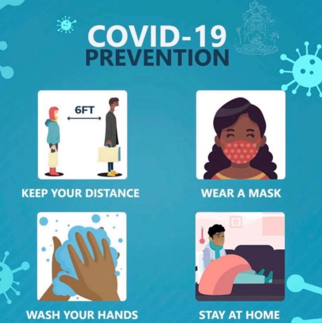 As we all continue to carry out the pandemic health regulations, here is a friendly reminder on the many ways we each can individually contribute to helping prevent the spread of Covid-19! Have a great day!