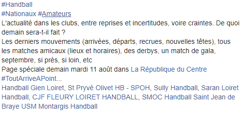 LCoursimault's tweet photo. #Handball
#Nationaux #Amateurs
@Hbc_Gien, @spoh45, #Sully, @Saran_Loiret_HB (R), @FleuryLoiretHB (R) #SMOC, @USMMontargisHB #EscaleOrléans
#ToutArriveAPoint...
@larep_fr https://t.co/5m6vQW2f5z