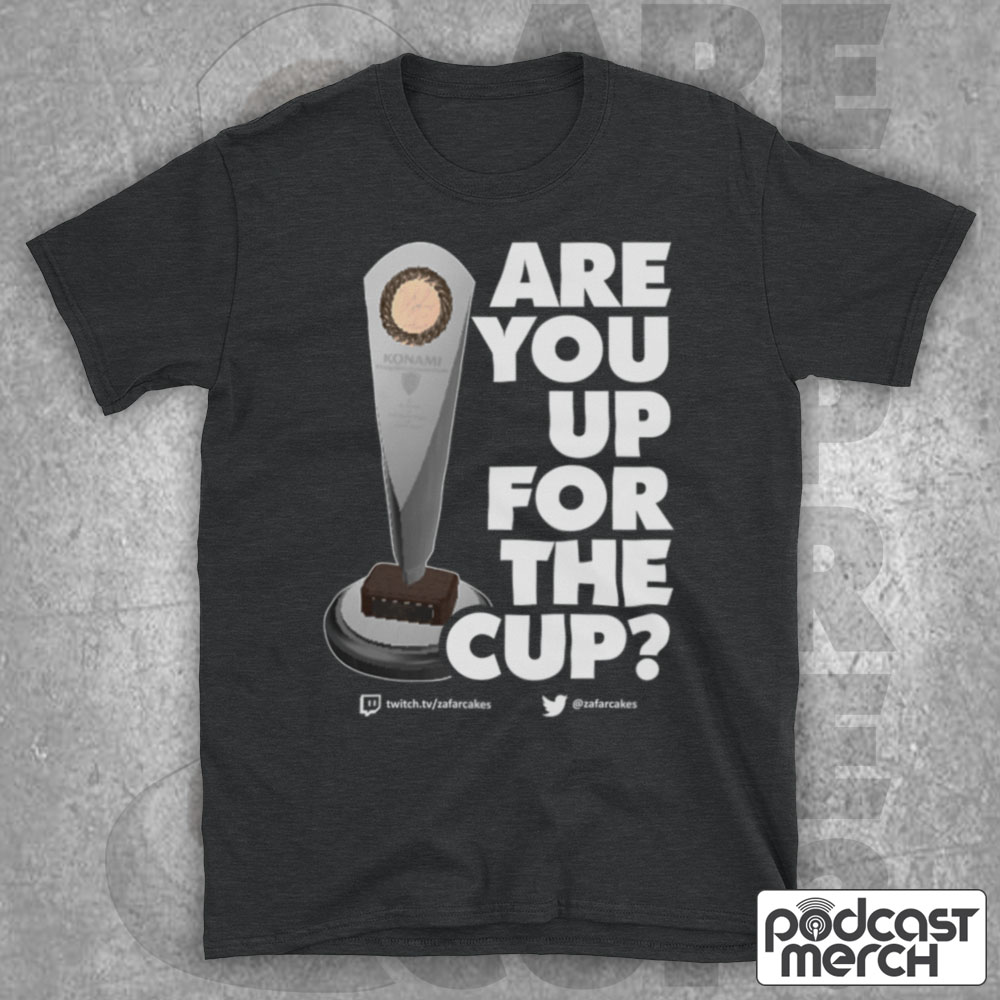 PodcastMerch's tweet photo. With a huge D1 Cup Final on the line tonight @Zafarcakes has just one question to ask...

Are...
You...
Up...
For...
The...
Cup?

https://t.co/zupls4I3CL https://t.co/cvXMTpxX2h