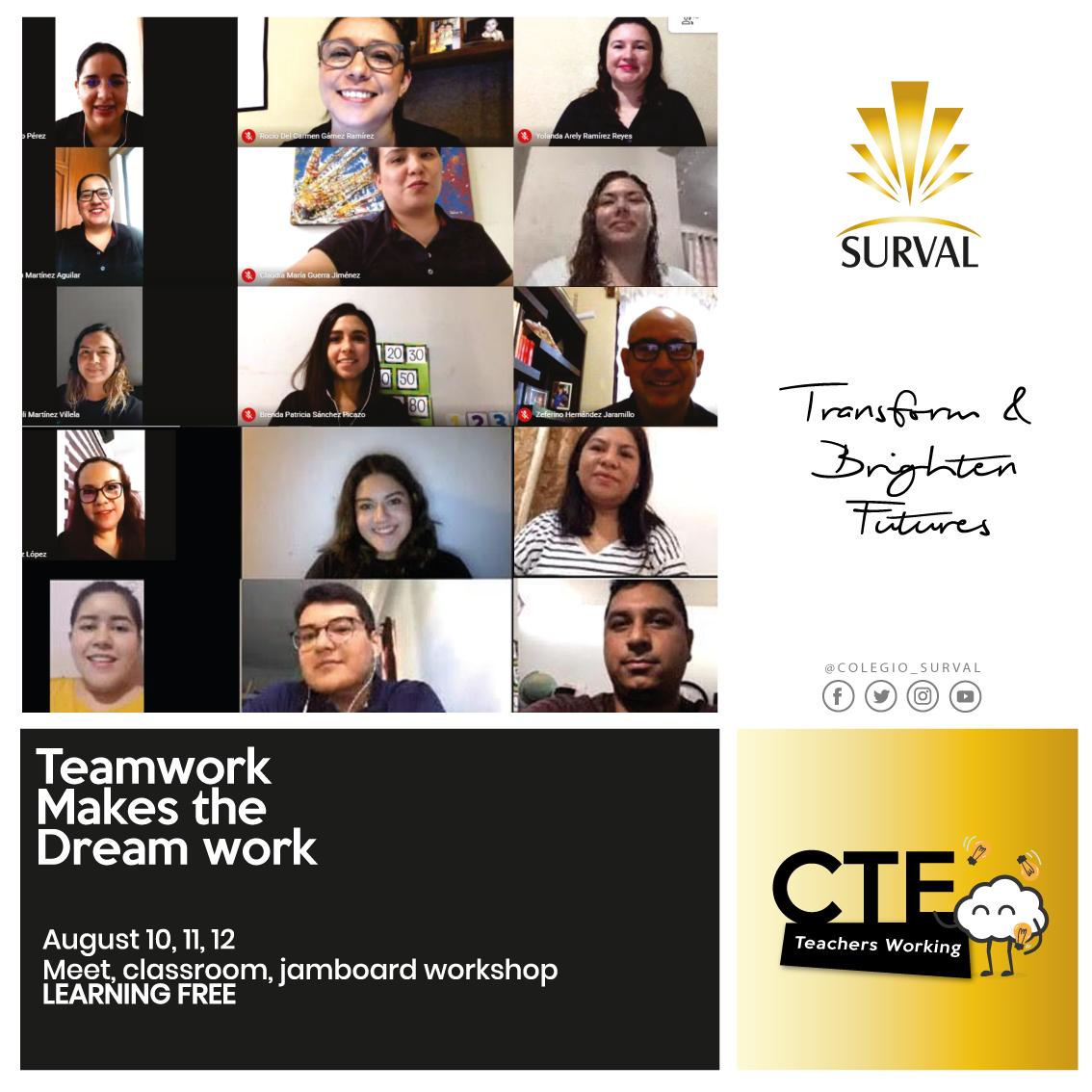 ColegioSurval's tweet photo. Working towards a quality service for students during this #covid experience. #teamwork #dreamwork #proudtoBEsurval  @ColegioSurval https://t.co/MRq3Xtvo8v