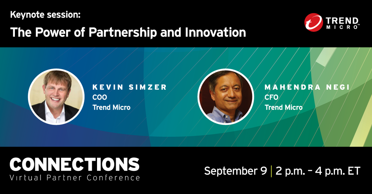 sdemarzio75's tweet image. Join me and my channel colleagues at Connections, an exclusive virtual event for #TrendMicroPartners and hear from @TrendMicro’s executives about why partners are critical to the success and growth of our joint business. bit.ly/33f9n7o #TMConnections #partnership