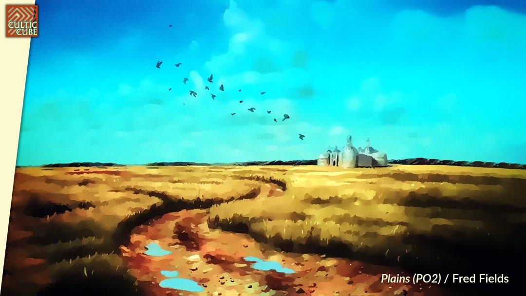 CulticCube's tweet photo. Portal Second Age basic lands. There are so many sets with such beautiful land cycles that it was hard to settle on one to work with here, but PO2 was calling to me. #mtgart #CulticArt #BasicIsBeautiful https://t.co/Xah22yr8BB