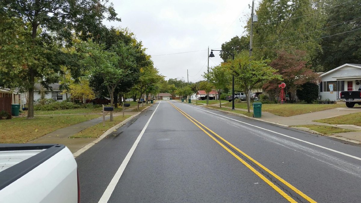 New streets, sidewalks, drainage, and lights ... Thanks to your One-Cent Sales Tax! Parker Road has been updated.
