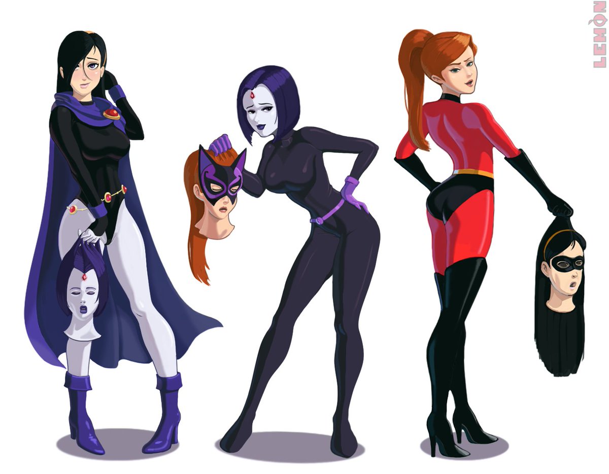 "Violet, Raven, and Gwen" Drawn by artist Vytz.https