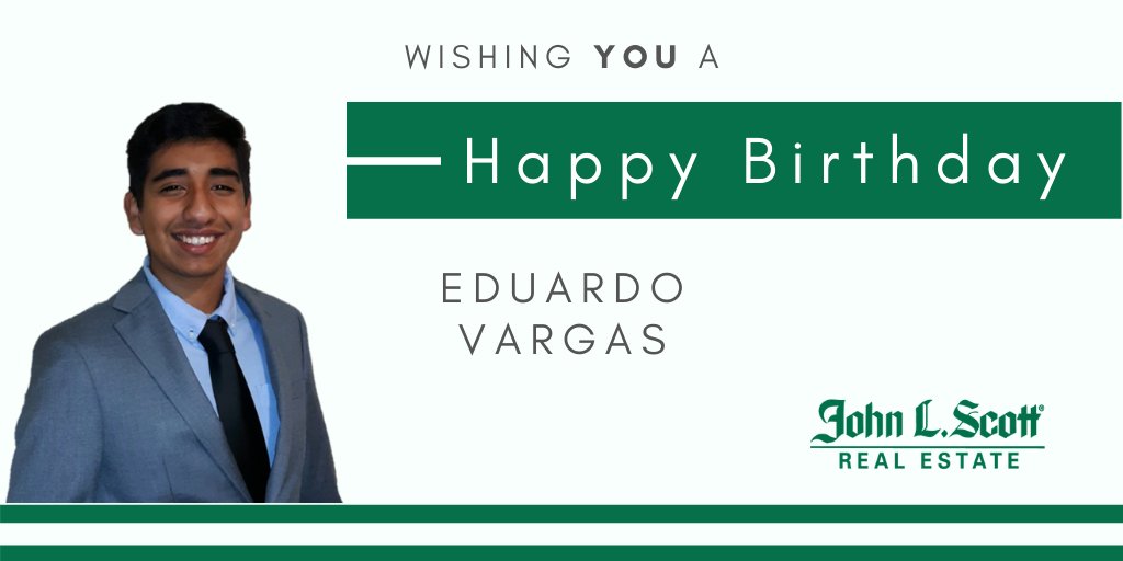 Happy Birthday Eduardo, have a great one!!  Your John L Scott Lynnwood Family appreciates  you!  

#happybday #happybirthday #celebration #johnlscott #brokerlife #realestate #celebrate #cheers #thankyou #gratitude  #jlsfamily #workfamily #livinglifeasacontribution #jlslynnwoodftw