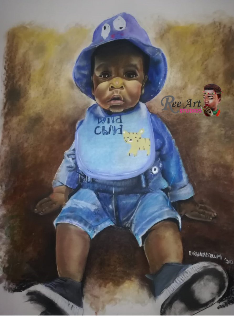 Rirhandzu Makhubel #Baby_Nhlulo Chalk pastels 100 cm x 100 cm 2020 #InfluencerChallenge @djsbu @NathiMthethwaSA @Mpho_Mashita @CapricornFM @Munghana @MabasaLeonell please RT
