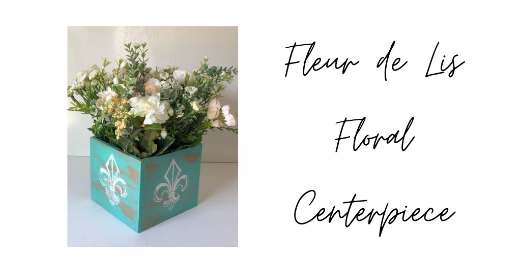 Just listed in my Etsy shop.  Click the link to check it out! tinyurl.com/y56rwbzd #fleurdelis #frenchdecor #shabbychic #floralarrangement #centerpiece #silkflowers #upcycled #thrifteddecor