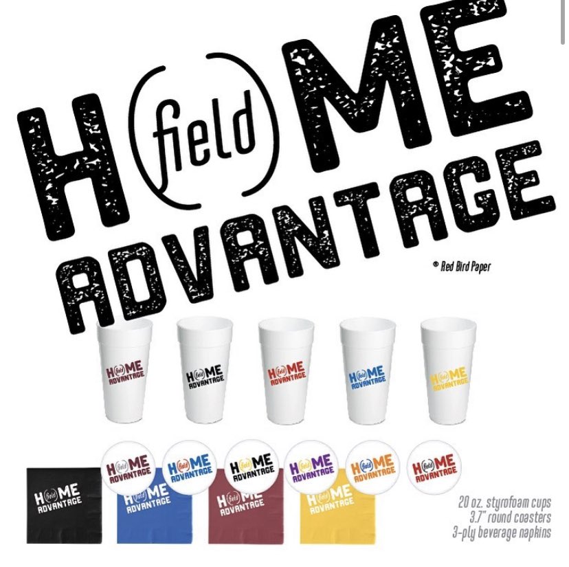 RedBirdPaper's tweet image. With social distancing, you will always have HOME (field) ADVANTAGE this football season! 🏈 These would make great hostess gifts for those socially distanced get togethers or for use in your own HOME. Use code GIVEME10 to receive 10% your order when you purchase all 3 products.