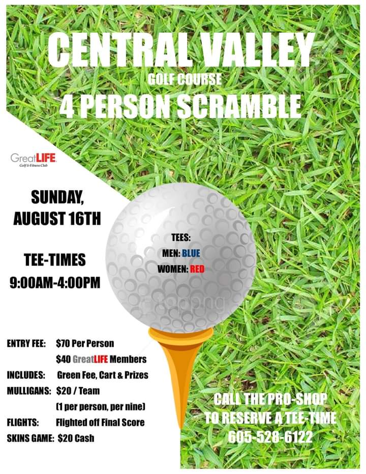 CentralValleyGC's tweet photo. Spots still available!! #GreatLifeGolf https://t.co/xHIaqlIW2P