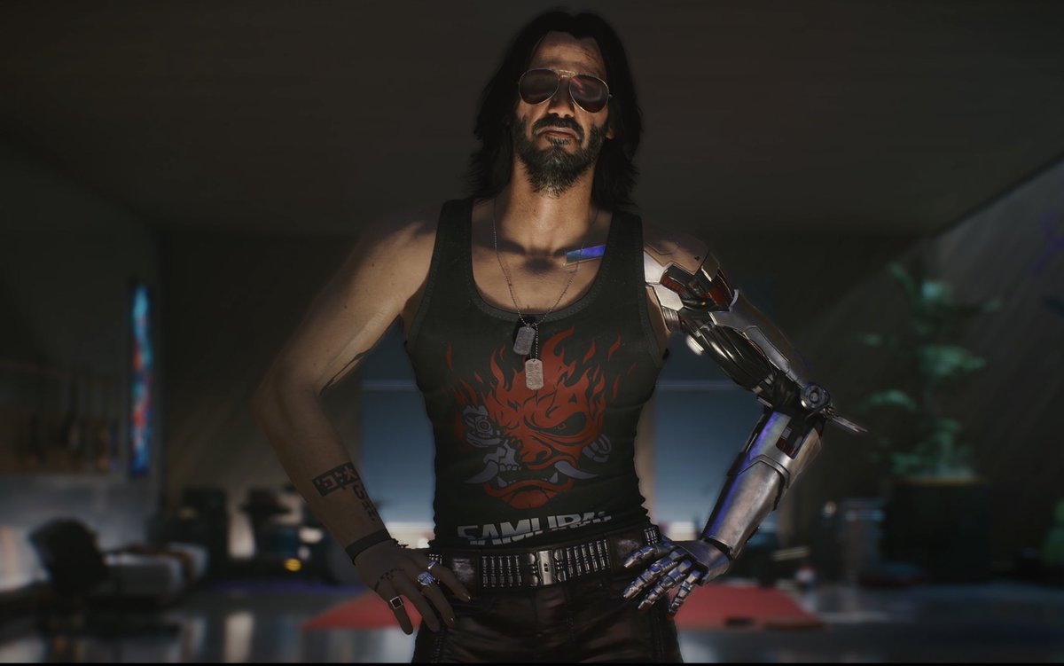DiscussingFilm's tweet photo. New looks at Keanu Reeves in ‘CYBPERUNK 2077’ 👀🔥 https://t.co/BFSCy2H7TA