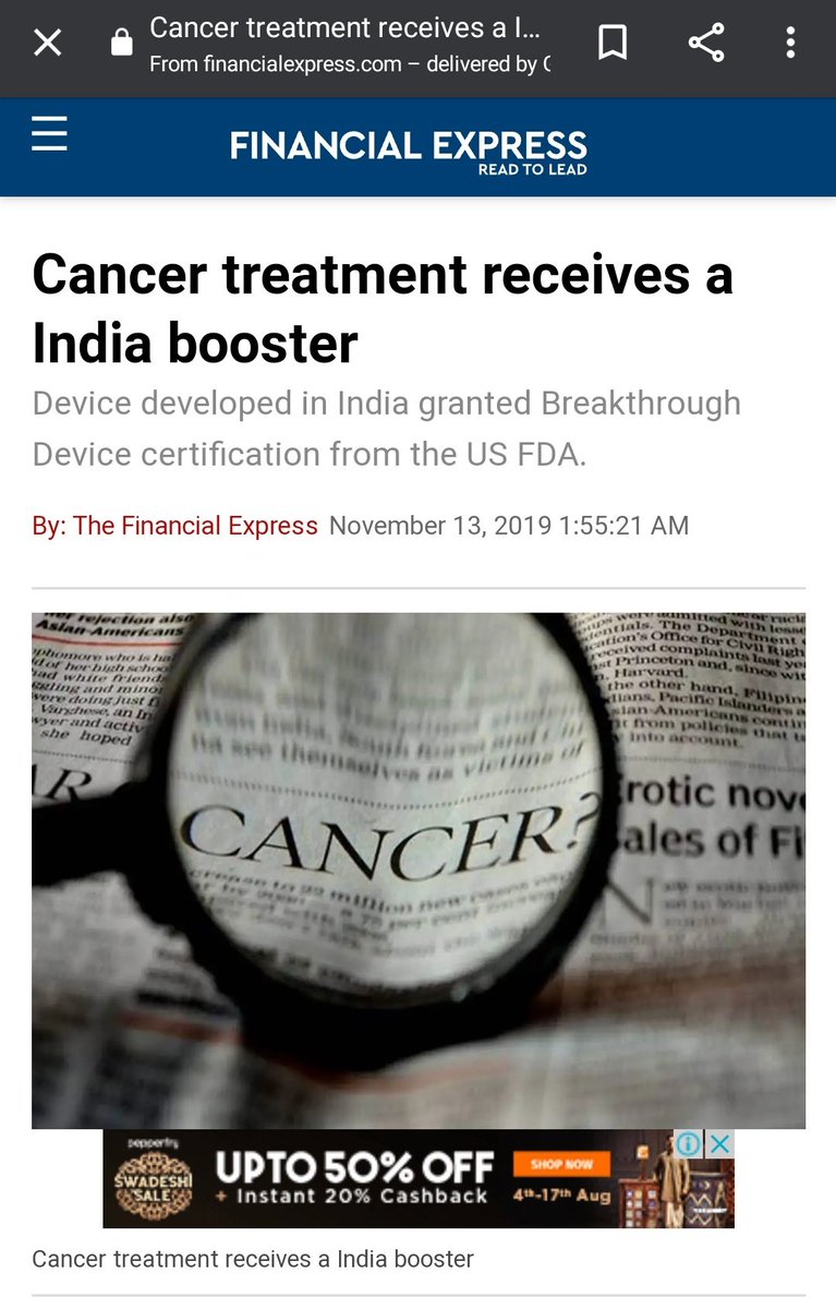 18/21At this point, it seems narrower the miracle coronavirus zapper nor its maker find any mention anywhere on any FDA listing. But here's more.Dr. Rajah Vijay Kumar.Man's a prodigy! Here's a piece from last year claiming another FDA nod. https://www.financialexpress.com/opinion/cancer-treatment-receives-a-india-booster/1762918/