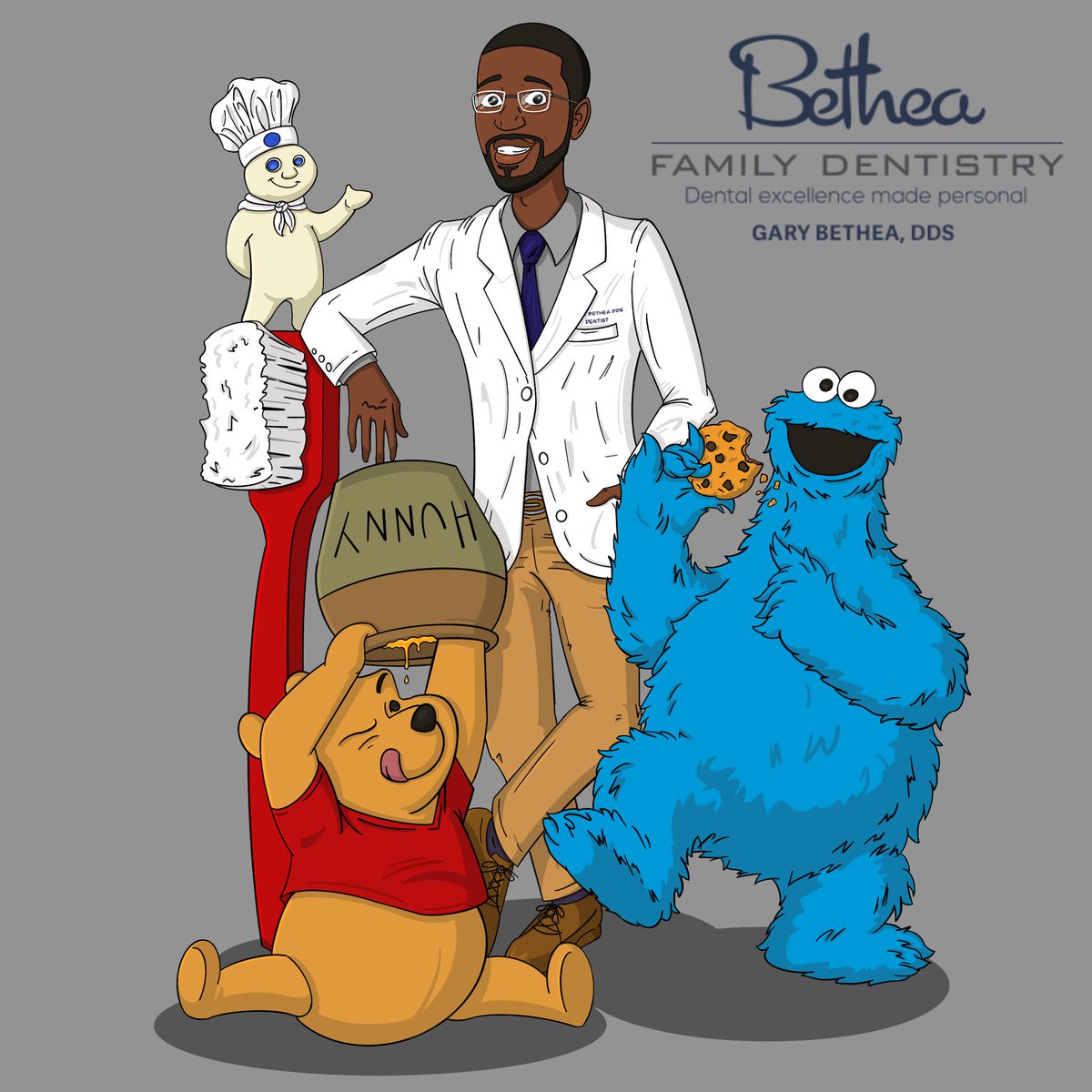 sir_don_ii's tweet photo. I tweeted about switching to a new dentist a little while ago. Since that time, we’ve connected on some business and this is one of the products of that. #BetheaFamilyDentistry #DonsDoodles #SweetToothProblems #BlockOwnedBusinesses https://t.co/sOOX1eGRC3