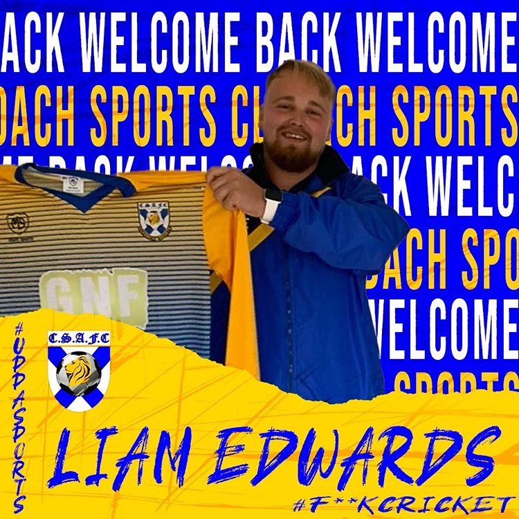 ClydachSports's tweet photo. 🚨 New Signing Alert 🚨
The Club are delighted to welcome Liam “Eddie” Edwards back to Clydach Sports ✍🏻. Liam has rejoined us after a stint on the dark side. The less said about that the better 👀 #uppasports #newsigning #grassrootsfootball #teamgnf #neathleague #f**kcricket https://t.co/bfR6gcnARV