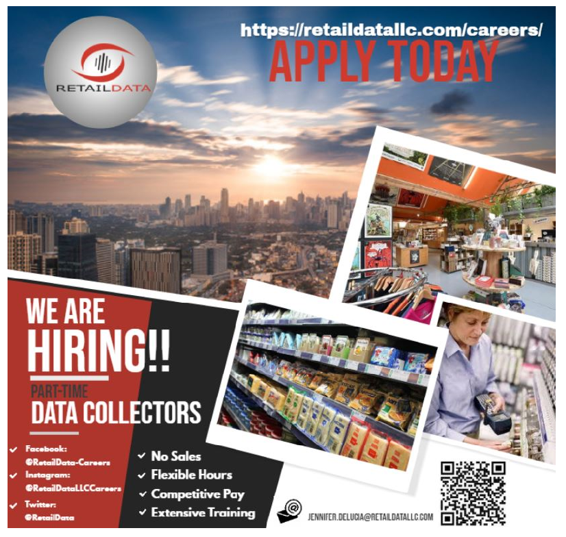 Retail Data LLC (@retaildata) on Twitter photo 💵💵💵💵Now that businesses are opening would you like to earn some extra money, easily and while you shop??🤑🤑🤑 Would you like to be out in the field managing your own schedule?💰🛒📱 send an email to jennifer.delucia@retaildatallc.com
#readytowork #DataCollectors #Accurate 💵💵💵💵Now that businesses are opening would you like to earn some extra money, easily and while you shop??🤑🤑🤑 Would you like to be out in the field managing your own schedule?💰🛒📱 send an email to jennifer.delucia@retaildatallc.com
#readytowork #DataCollectors #Accurate