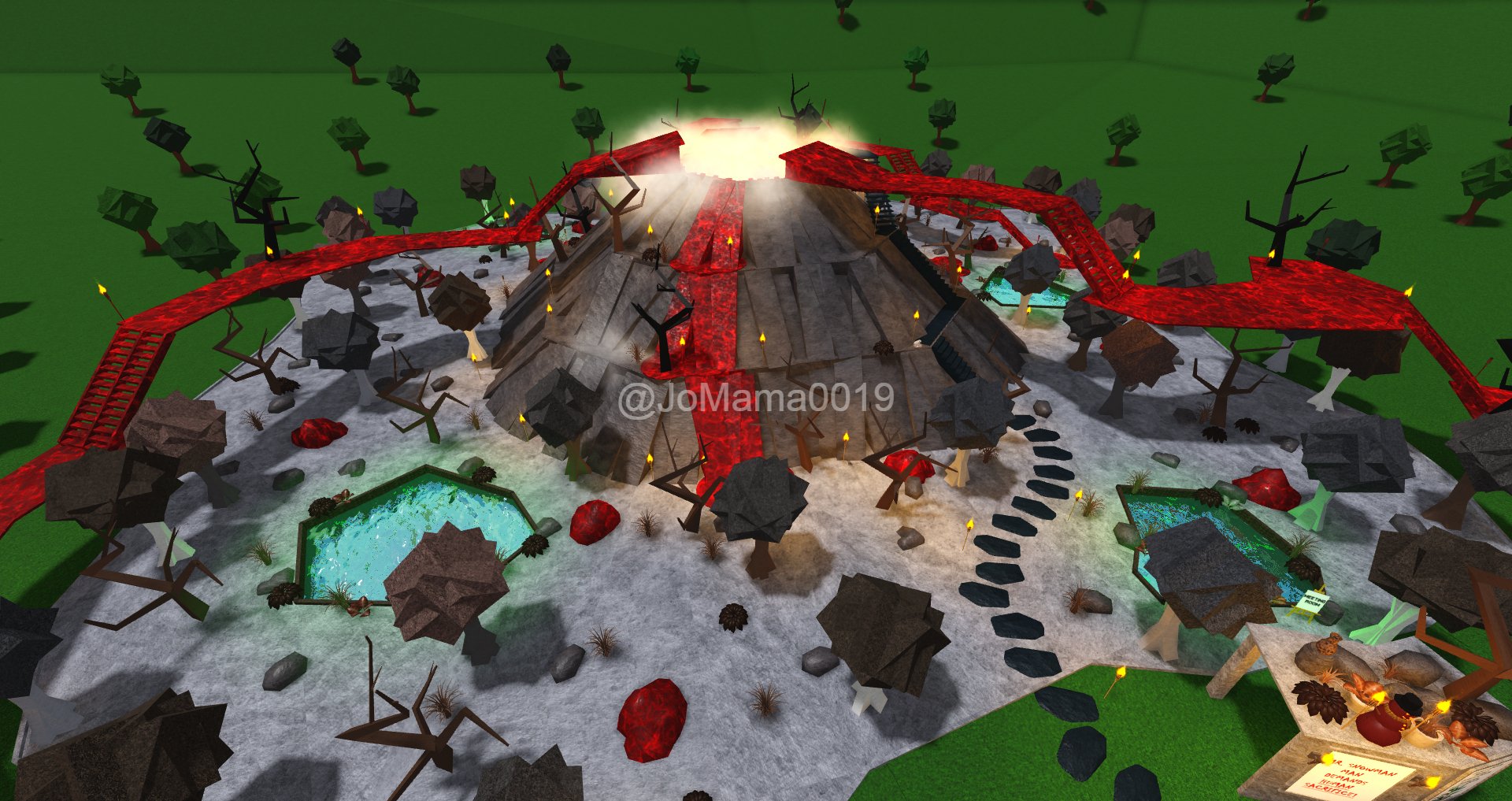 Jo On Twitter New Video Link Below Plots Tour Of My Old Outdated Unfinished Builds Volcano Purebright Scp Facility Rice Paddy Fields Balboa Park Japanese Traditional - rice fields roblox