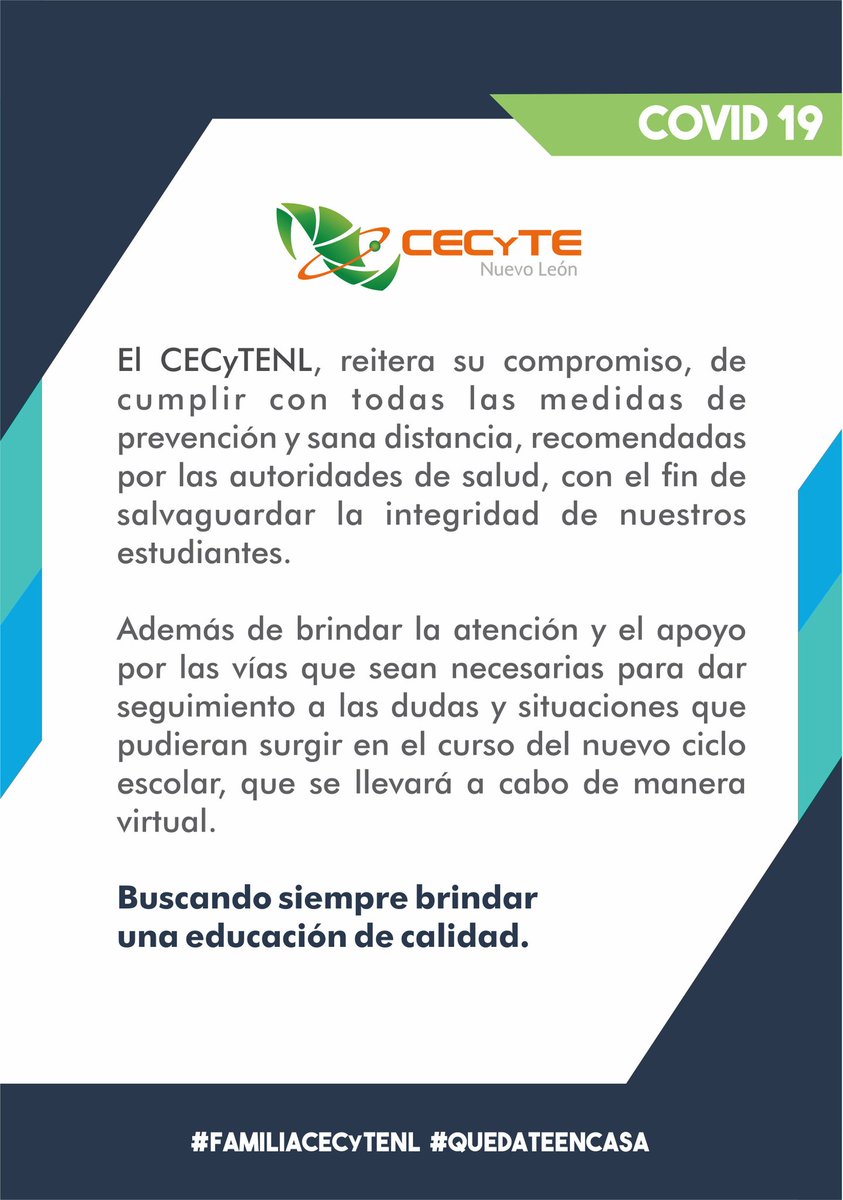 Buscando siempre brindar una educación de calidad. #familiacecyte #QuedateEnCasa