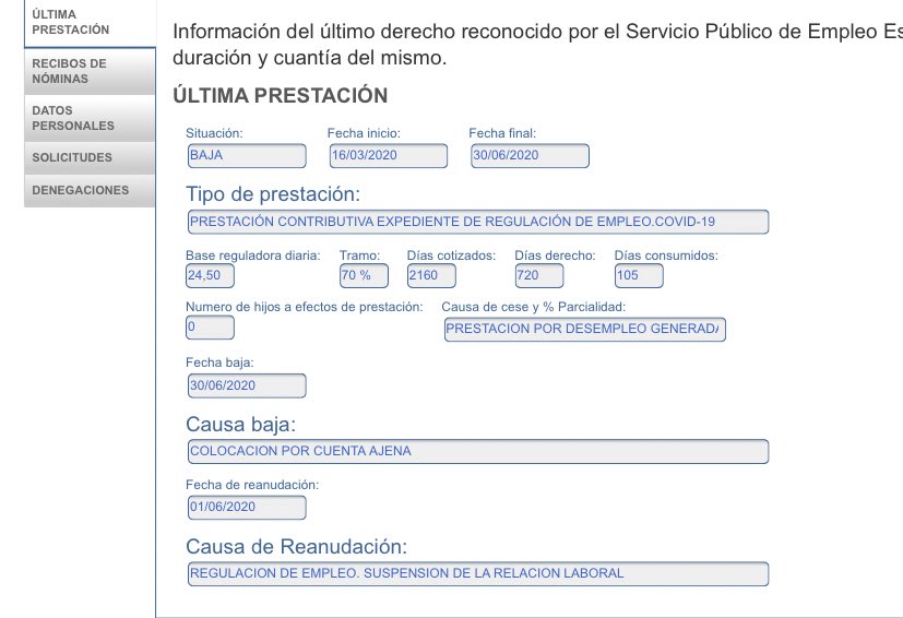 arantxa_12's tweet photo. El 23 de julio me metí en la página del SEPE y me apareció esto. Nos salió a varias compañeras, mi empresa nos dijo que el problema estaba solucionado. Llamamos al sepe y nos dijo lo mismo y que en agosto íbamos a cobrar. Estamos a día 10 y nada #ErteSinCobrar https://t.co/bBFwD0PrxM