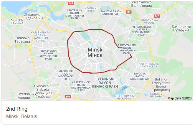 TadeuszGiczan's tweet photo. Second ring road in Minsk is blocked completely by the protesters' cars https://t.co/5KD7z8Vsog