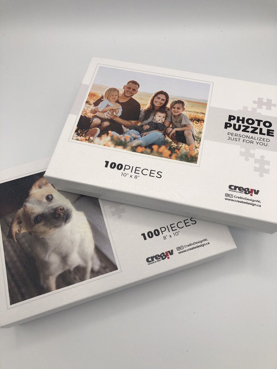 Cre8ivDesignNL's tweet image. NEW PRODUCT ALERT!! We now offer custom printed photo puzzles! Available in 12 piece tray, 54, 100 &amp;amp; 285 pieces - email info@createdesign.ca for more details or to order yours! #printedpuzzles #customprinted #makeyourpuzzle