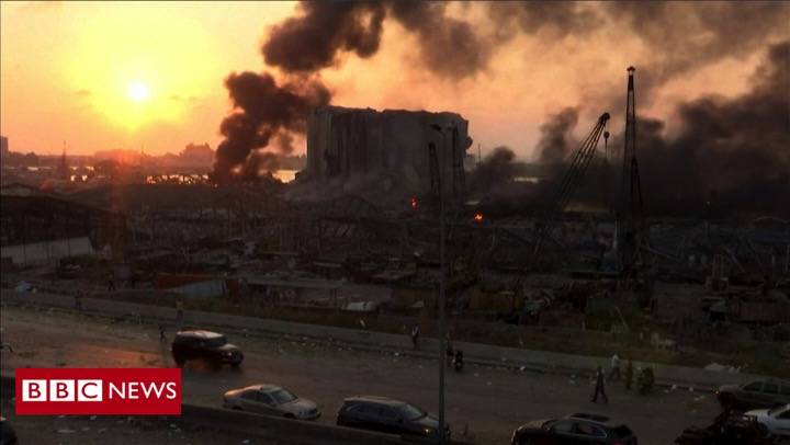 The ammonium nitrate was now on the docks, but it took something to detonate itWe don’t yet know what caused the fire but fireworks were stored close by and some have suggested welding work on the day of the explosion could have started the fire http://bbc.in/31HuVqE 