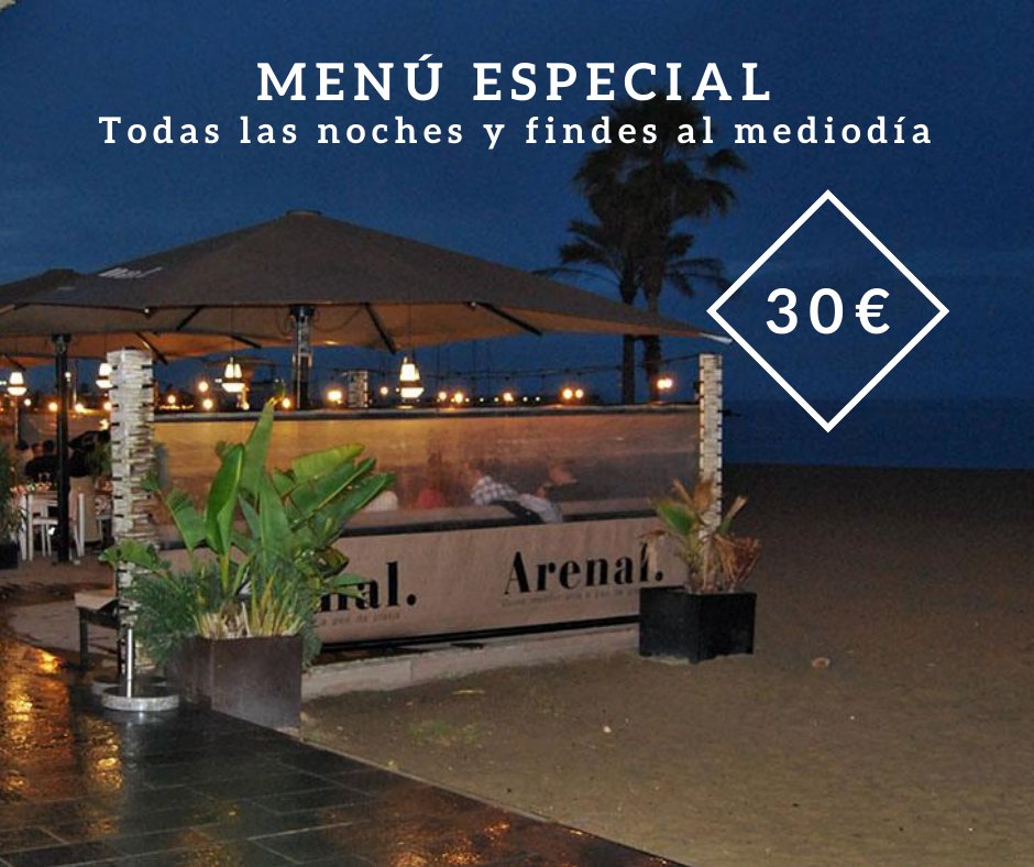 gruparenal's tweet photo. Menú especial en Arenal Restaurant todos los días de la semana por la noche (excepto martes que estamos cerrados) y los fines de semana también al mediodía. #Gruparenal #Arenalrestaurant #menuespecial #menuverano https://t.co/JvIRM8N3Hq