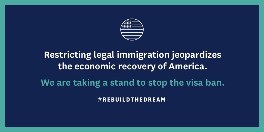 Box's tweet photo. We firmly believe in the moral and economic value of open and inclusive immigration policies. Today, we're proud to join @FWDus and more than 50 other leading organizations in filing an amicus brief to protect legal immigration avenues: https://t.co/qUGfmfo16d https://t.co/AJGWFMJFIe