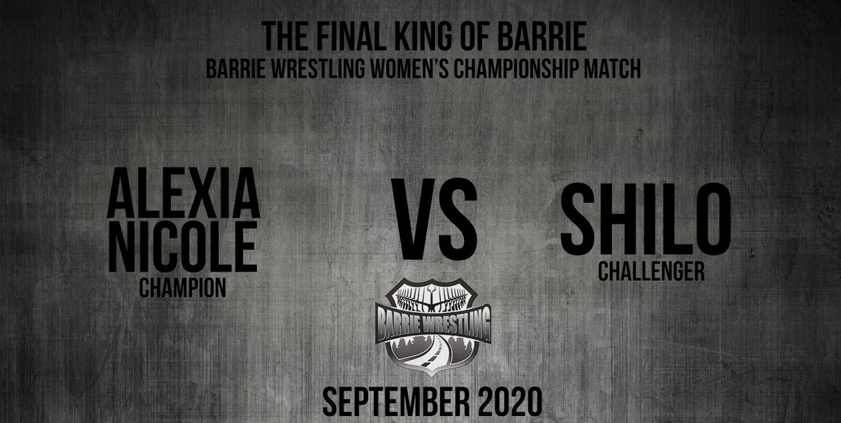 BarrieWrestling's tweet photo. From a tournament, to a full card.
The Barrie Wrestling Women's Championship will be defended at the Final King of Barrie.
Champion @AlexxiaaNicole vs challenger @iknowshilo
#FKOB
#Barrie #Wrestling #400North https://t.co/TkhNL1m3ov