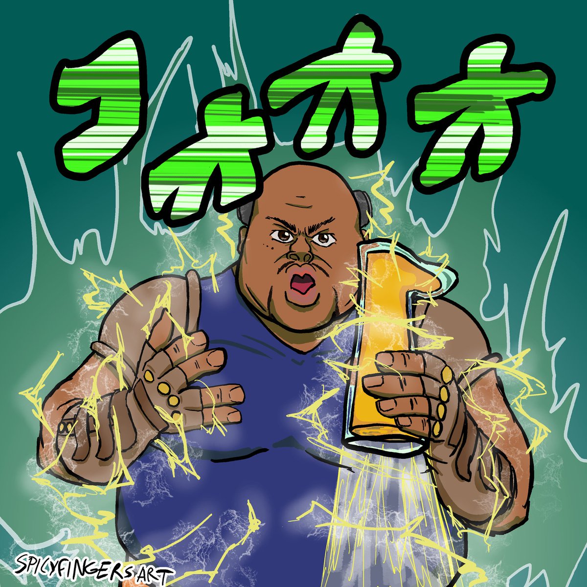 I drew <a href="/BadIandsChugs/">Badlands Booker</a> as Jonathan Joestar, inspired by his Hamon-esque breathing technique. Don't touch that mouse!

#JOJOsBizzareAdventure #jjba #jonathanjoestar #badlandschugs