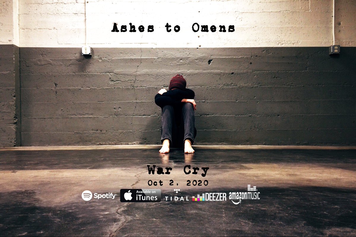 ashestoomens's tweet photo. October 2nd, our next single, "War Cry" will be officially launched on all streaming platforms. Pre-save links will be available soon. #AshestoOmens #WarCry #TheLabelGroup #EasternShoresMarketing #SuicidePrevention #DepressionIsReal #Rock #AthensGa #Spotify #iTunes #AppleMusic https://t.co/MgbrJ7ZXfq