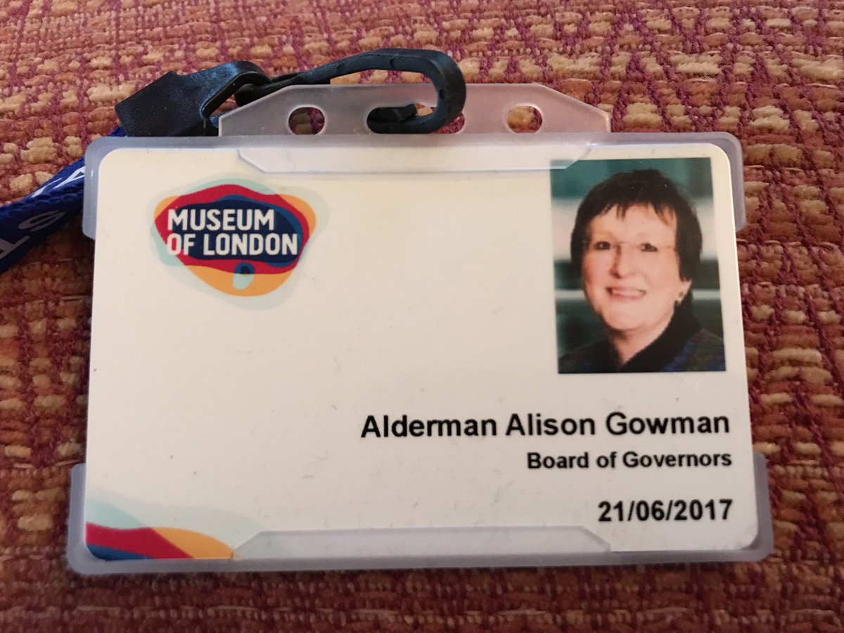 GowmanAJ's tweet photo. Lifelong links with ⁦@MuseumofLondon⁩ from first visit 1969 (?) 25th anniversary 2001 Governor 2017 to date and visit to Docklands today. #MuseumforLondon https://t.co/dCmEtXwJPt