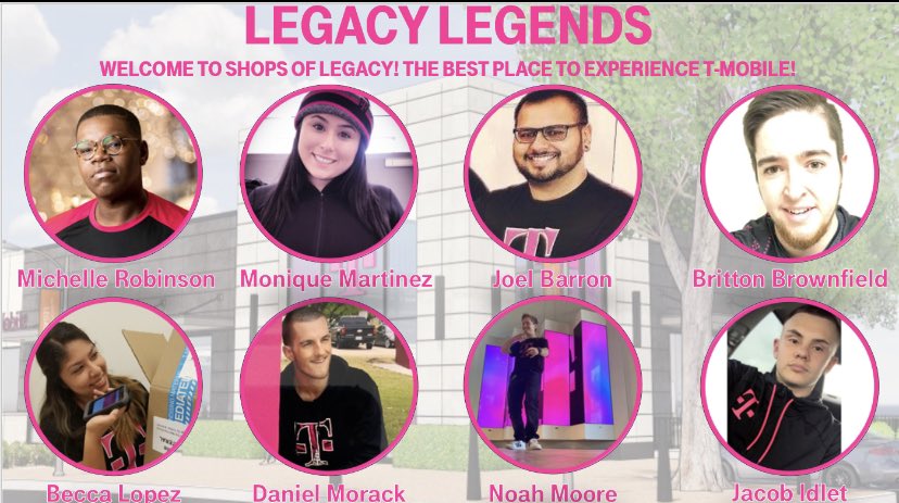 I am Incredibly honored to introduce to you the rockstars that make up our Legacy team. 🌟
These award-winning Mobile Experts/Operations Expert are passionate about experience and wholeheartedly #customerobsessed. 💗 (1/3)