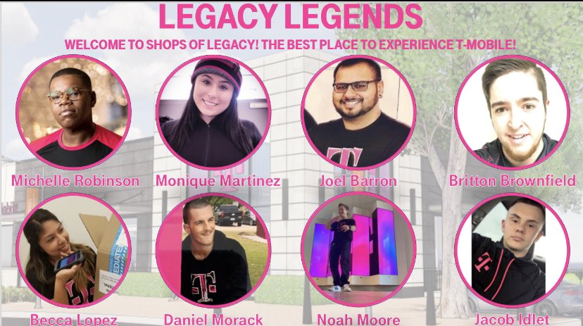 I am Incredibly honored to introduce to you the rockstars that make up our Legacy team. 🌟 These award-winning Mobile Experts/Operations Expert are passionate about experience and wholeheartedly #customerobsessed. 💗 (1/3)