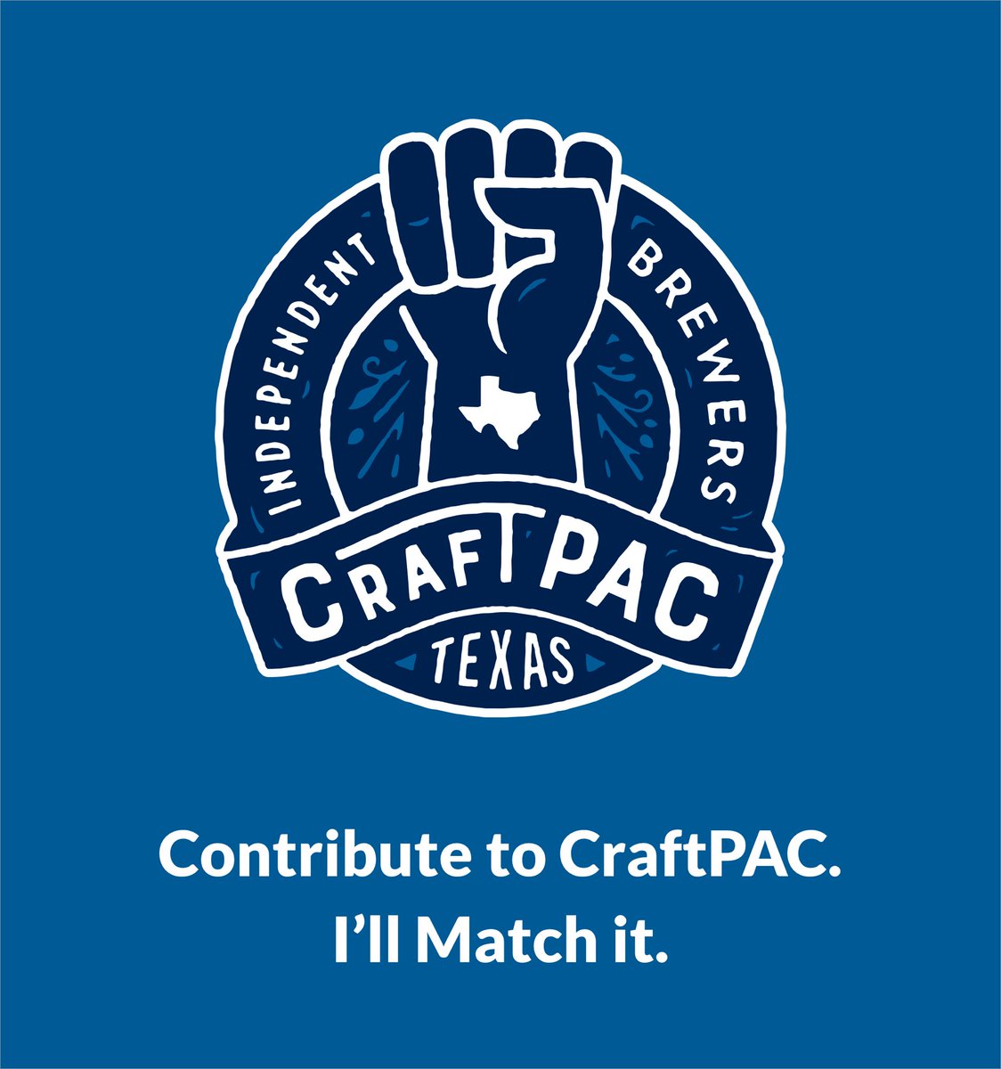 brockwagner's tweet photo. Make a donation to CraftPAC.  I’ll match it.  https://t.co/nrillSOXpc
Recent challenges breweries have had underscores the importance of this legislative session.  That’s why I’m going to match donations this week to CraftPAC from small brewers &amp; the public. https://t.co/0EcXRA0oYS