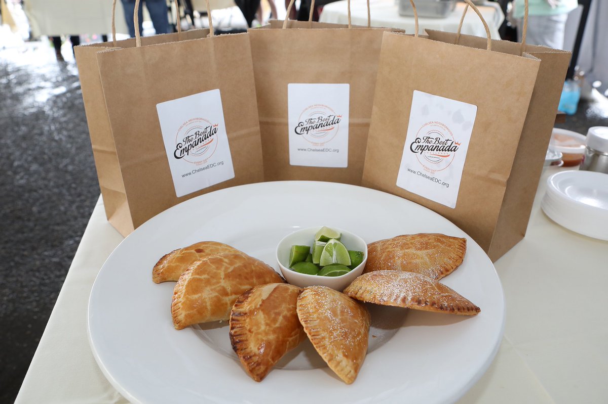 Having a lot of fun and great food during August Empanada Challenge in Chelsea AC.  ChelseEDC.org