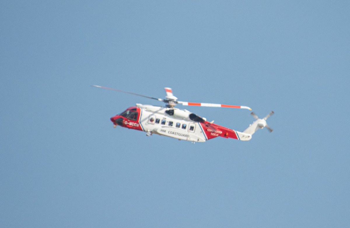 MHillPhotograph's tweet photo. A quick couple of photos of the #hmcoastguard #helicopter flying over #Malton this afternoon. The image quality isn’t the best as I had hoped for as I had about 10 seconds to grab my camera and take the picture whilst panning 🙈 @bristowgroup @HMCoastguard https://t.co/g3NEa0xaB0