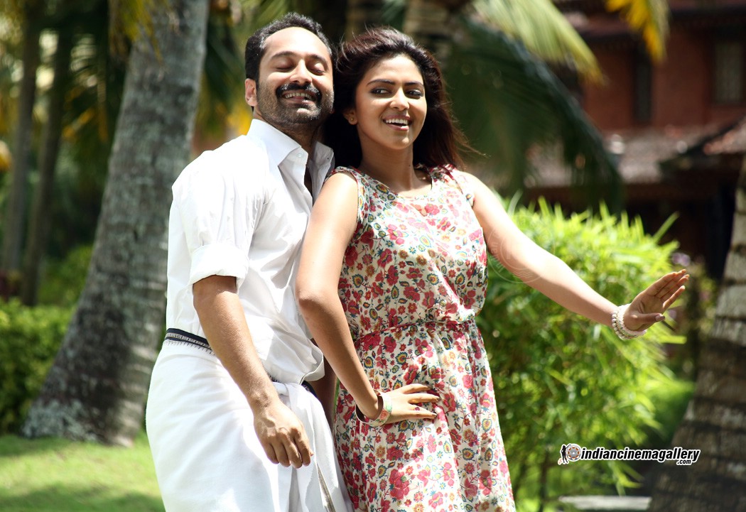 13. Oru Indian Pranayakadha (lit trans. An Indian Love story) - romance, comedy- about a "politician" and the way he changes after meeting Amala Paul's character- Fahadh's iconic run- held it's own despite being released alongside Drishyam