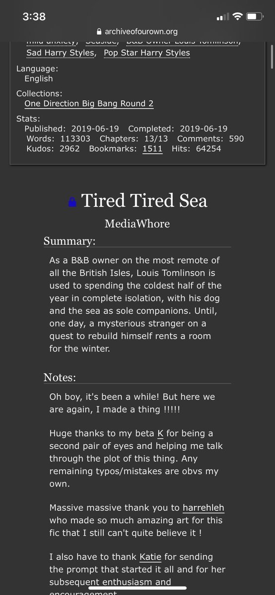 18. “tired tired sea” by @/ mediawhore : after forever i decided to read this fic and dear god why didn’t i read it sooner. please take the time to read this one  https://archiveofourown.org/works/192...