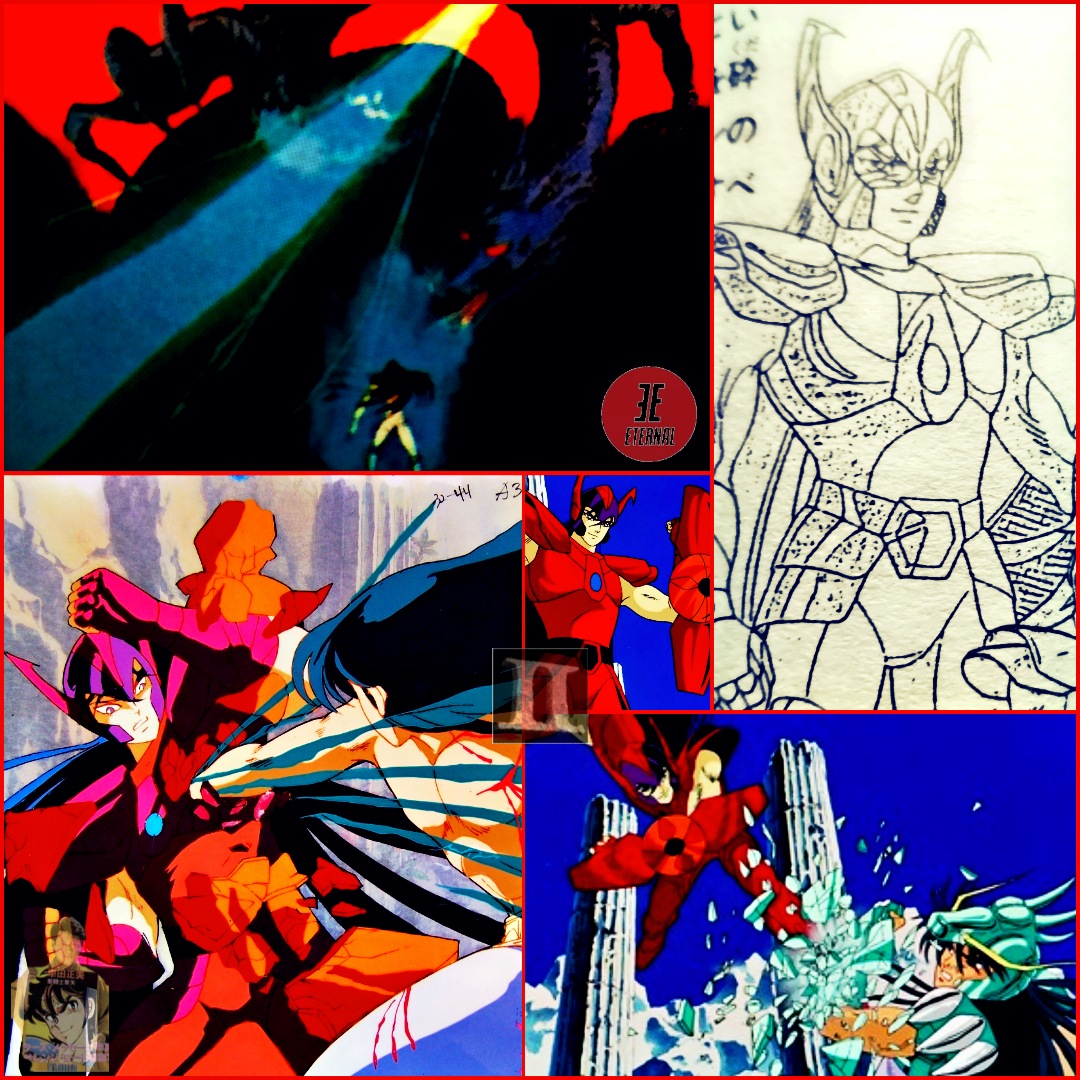 PolluxDioscuros's tweet photo. #Scutum #Yan is the #GhostSaint with the strongest shield among them. His attack is the mighty #BoneCrushScrew which is a powerful kick magnified with a drill effect. He falls in his battle against #Dragon #Shiryu. (8) @cloud_0001 @FrixterZuber @naiya_de_dragon @HasgardDivx https://t.co/On882hyLth