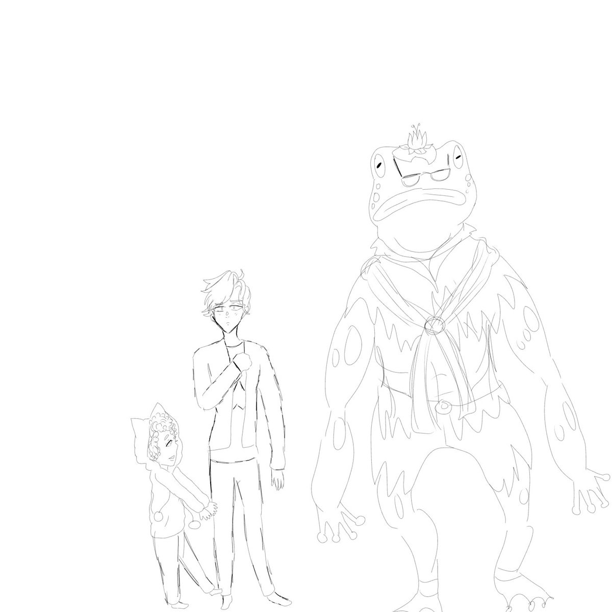 samm56641's tweet photo. @ThomasSanders  this is for @ThomasSanders  my Neighbor Lilypadon with Thomas and gavin first time drawing gavin and frog hulk Patton that is all. https://t.co/7NeQknt7Nf